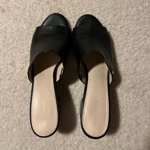 Cole Haan black mules 👡